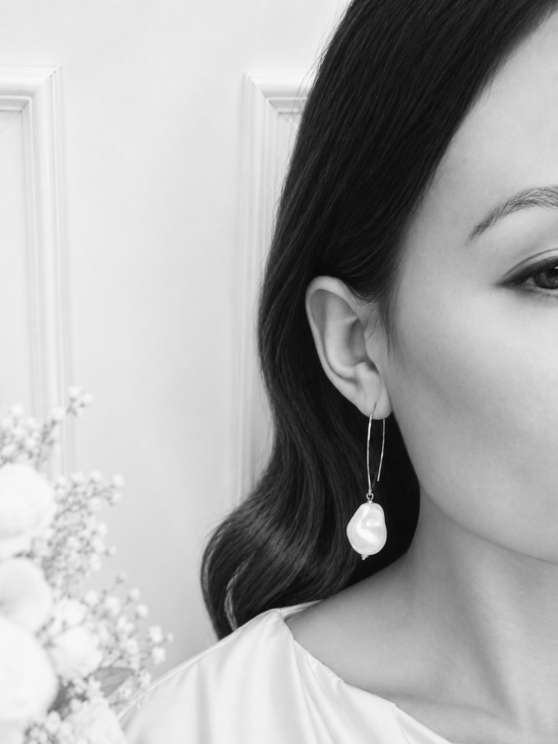 Kyna Maree - Monica Drop Pearl Earrings