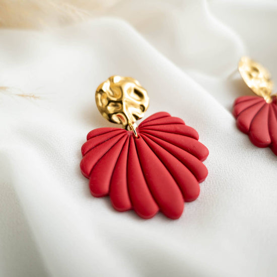 Aline Ruby Red Statement Earrings