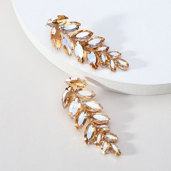 Claudette Statement Earrings, Golden