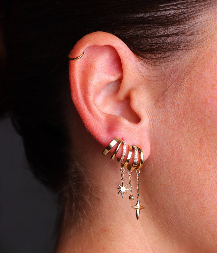 Virginia Multi Huggie Earrings