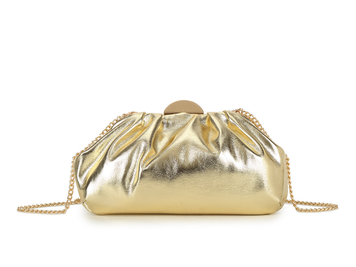 Gabby Gold Clutch Bag