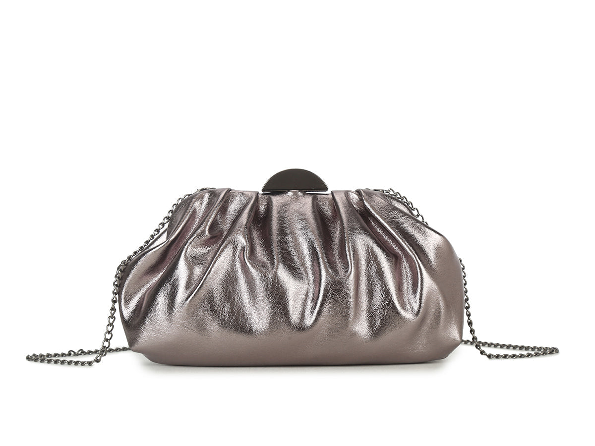 Gabby Pewter Clutch Bag