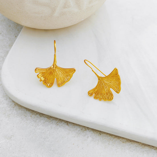 Ginko Leaf Earring