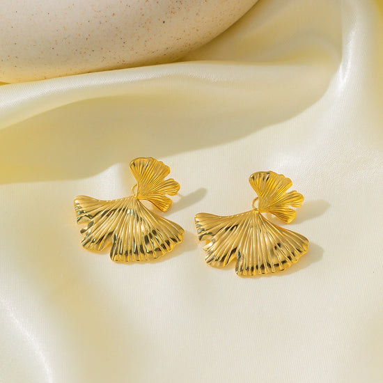 Statement Ginko Leaf Earring