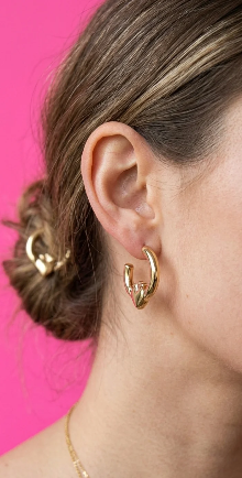 Claddagh Queen Hoops Gold