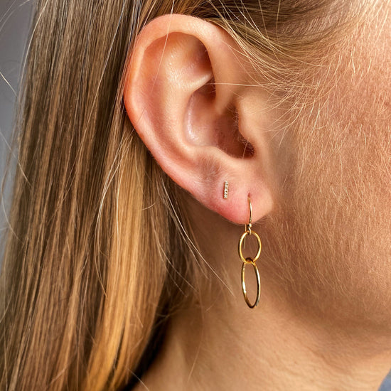 Momuse double circle earrings