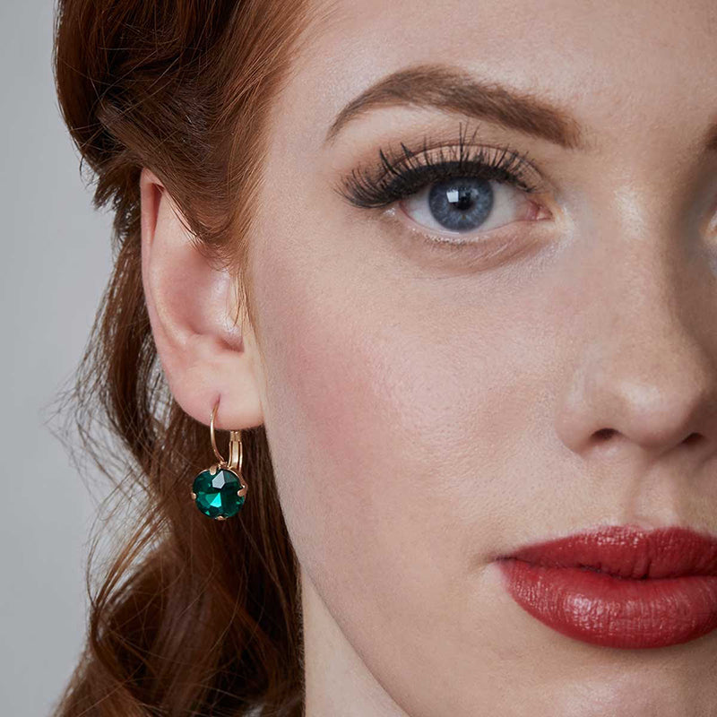 Julie Opal Earrings - Green