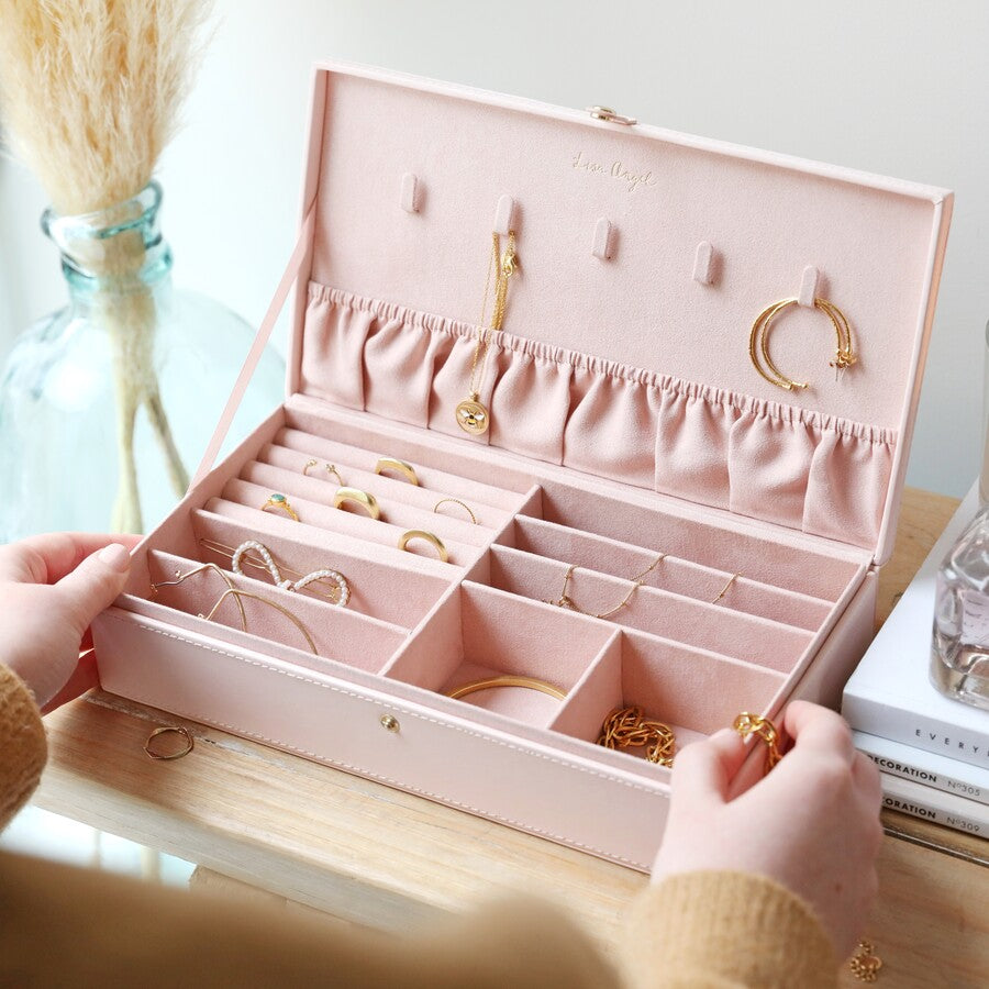 Load image into Gallery viewer, LARGE PINK JEWELLERY BOX
