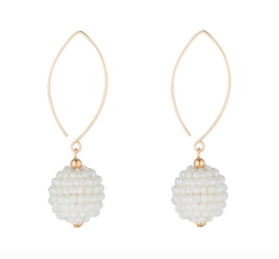 Load image into Gallery viewer, MoMuse White Earrings
