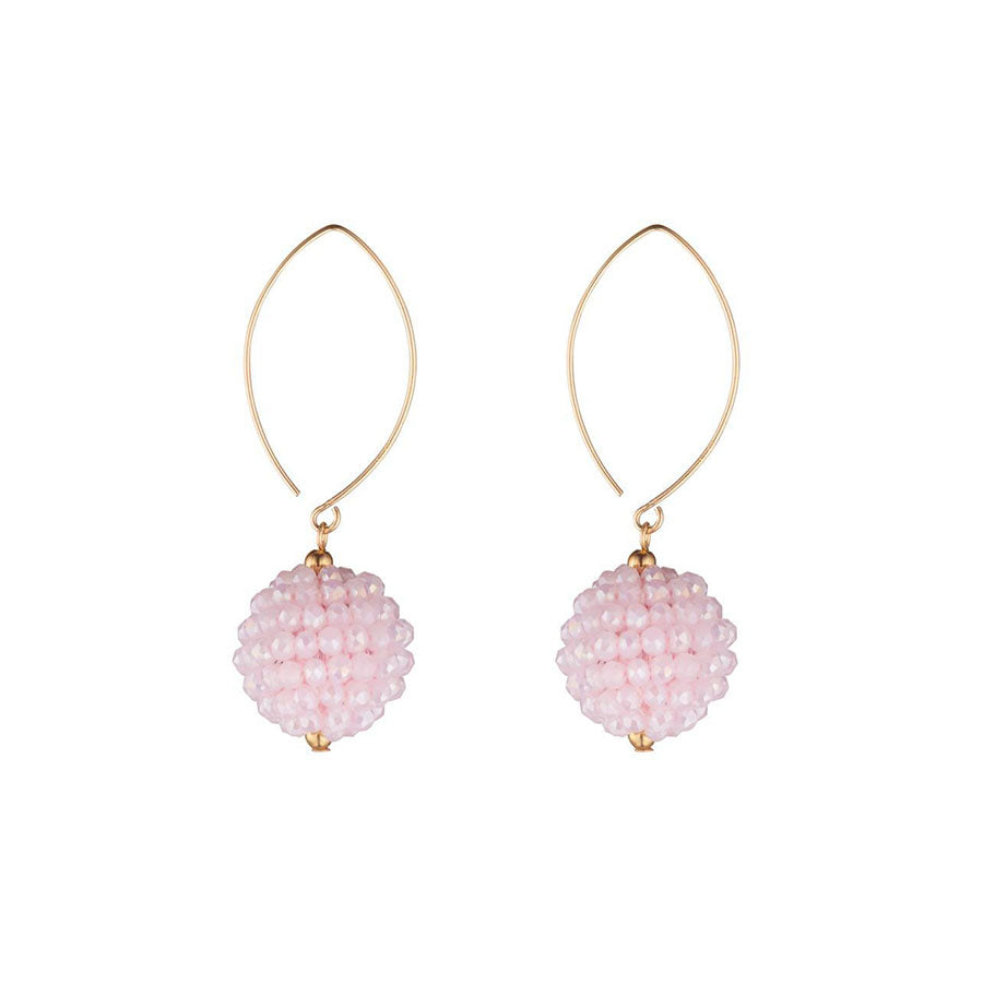 Momuse Gold Filled Pink Cluster Earrings