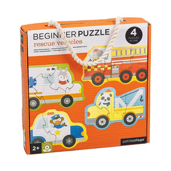 Petit Collage Beginners Puzzle Rescue Vehicles