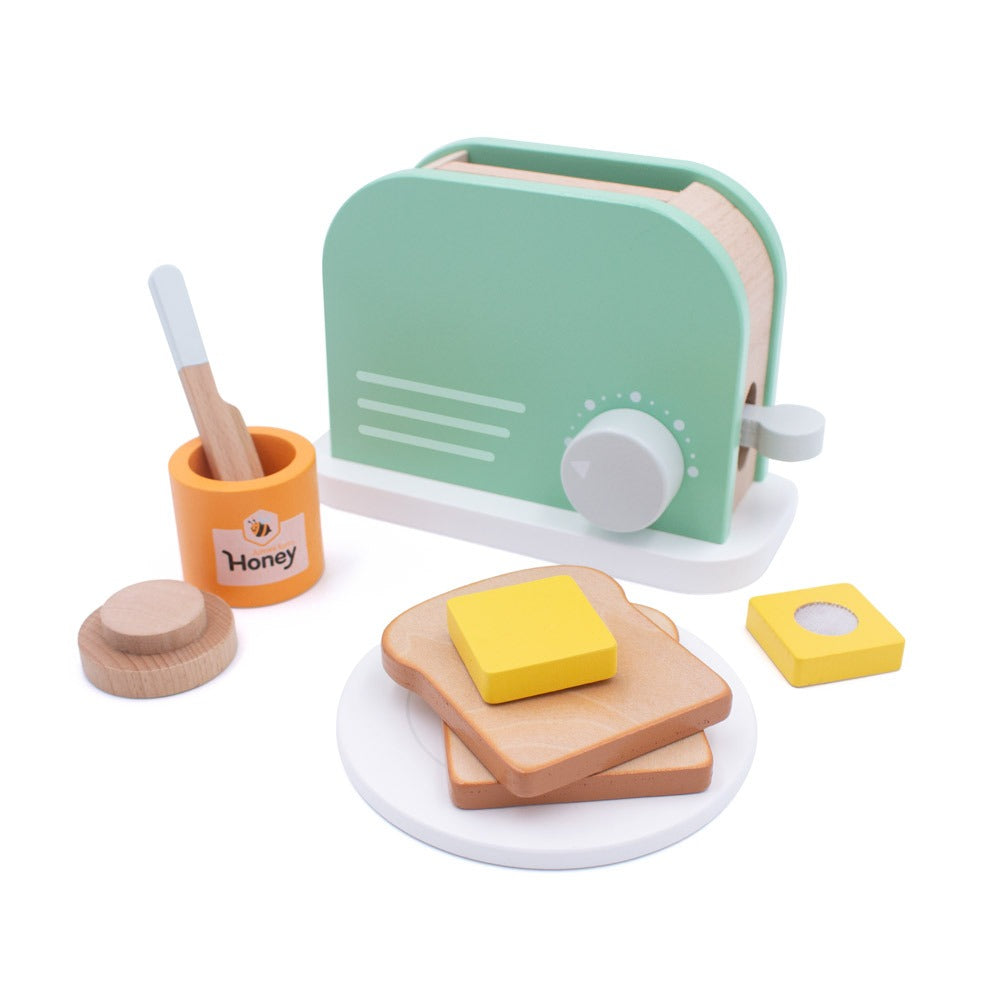 Load image into Gallery viewer, Wooden Toaster Set
