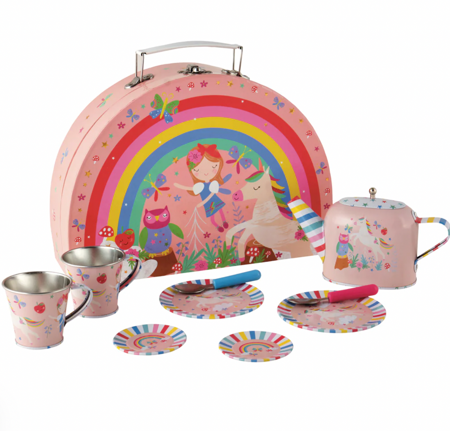 Rainbow Fairy - Tin Tea Set 10 Piece
