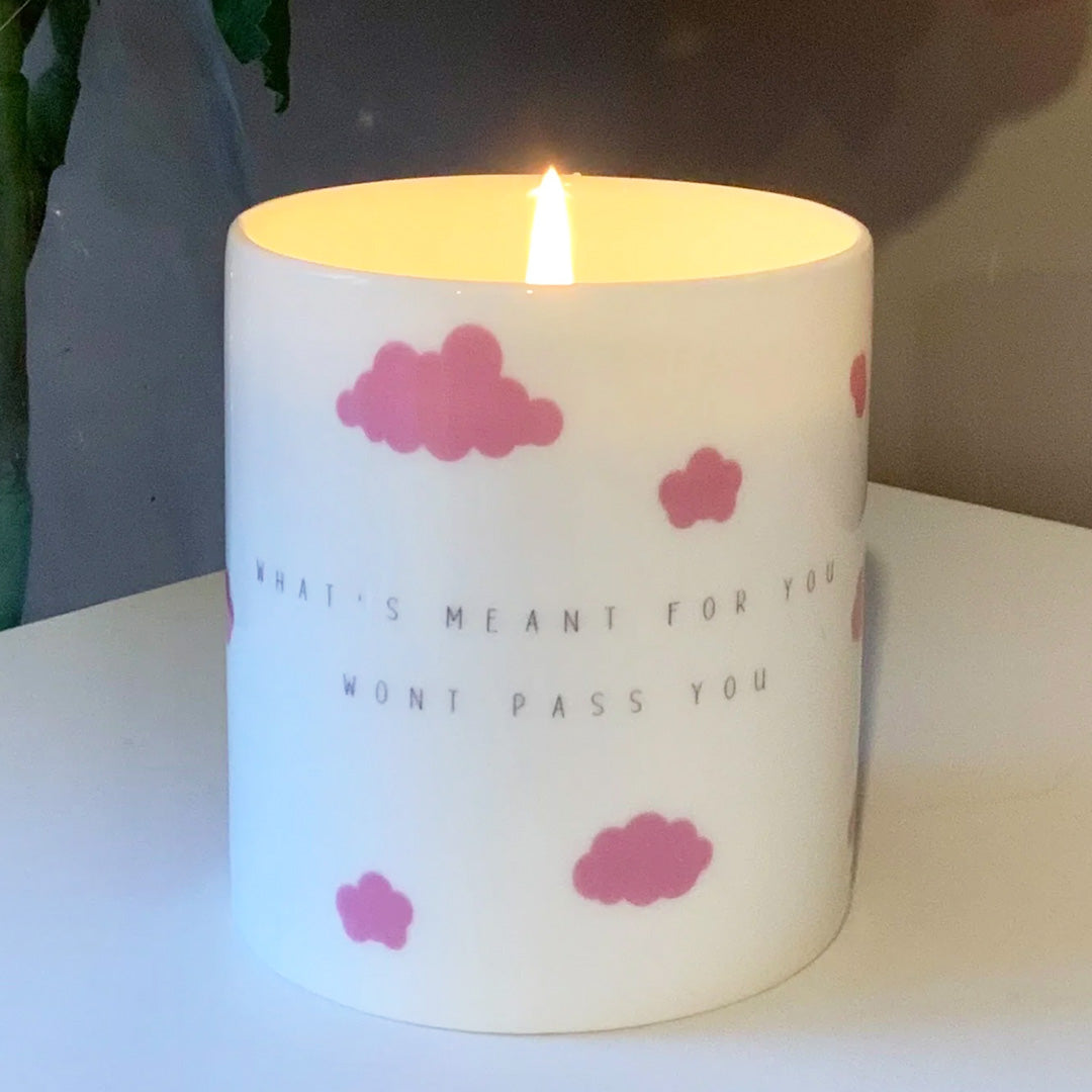 Whats Meant For You Won't Pass You By Candle