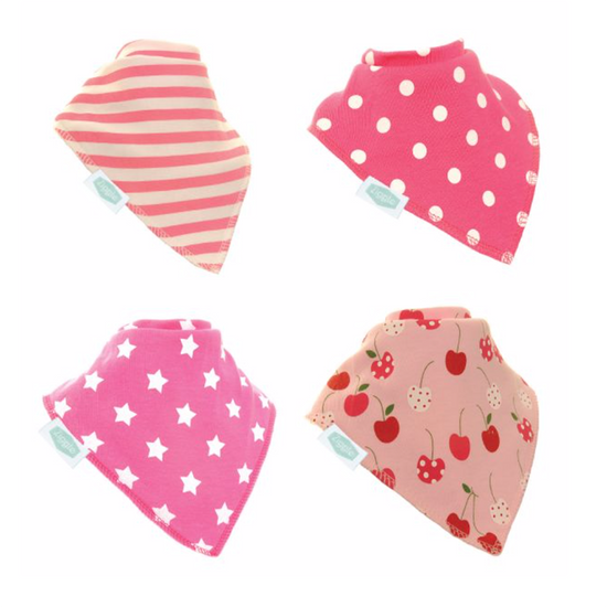 Load image into Gallery viewer, Ziggle Bibs Pink Shapes Set
