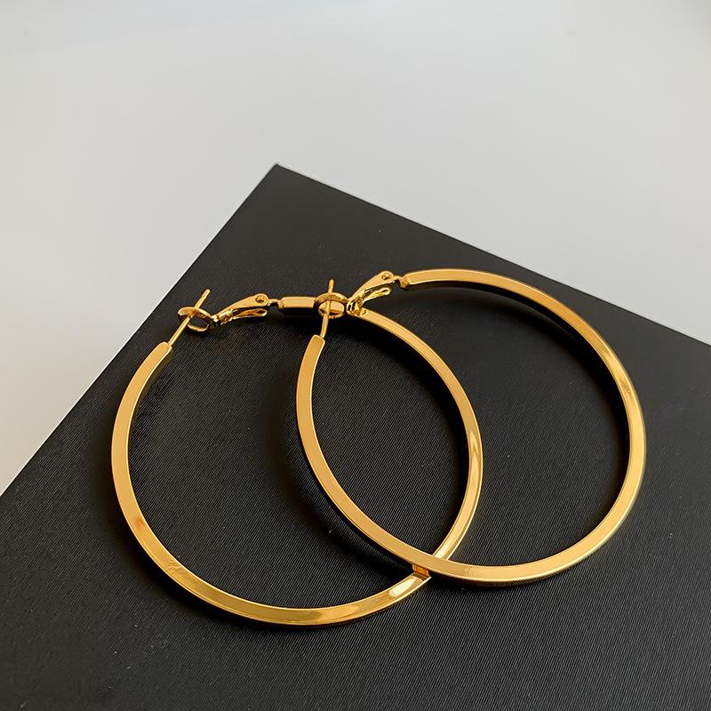 Large Classic Gold Hoops