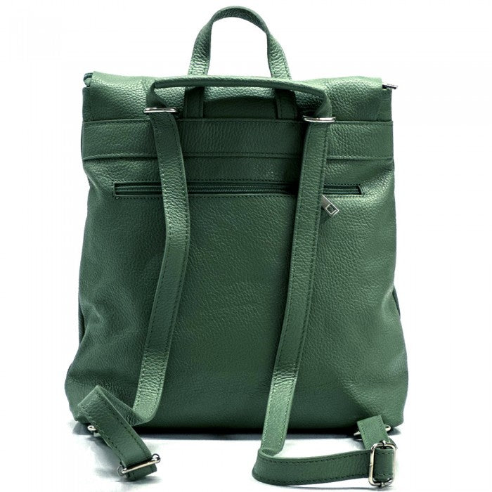 Firenze Leather Backpack Green