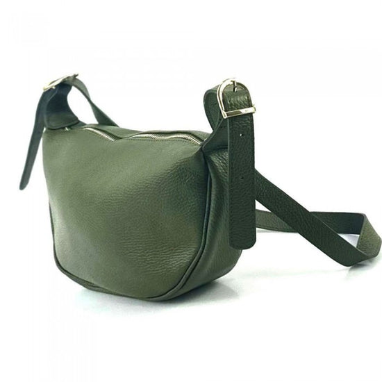 Genoa Leather Crossbody Bag Khaki
