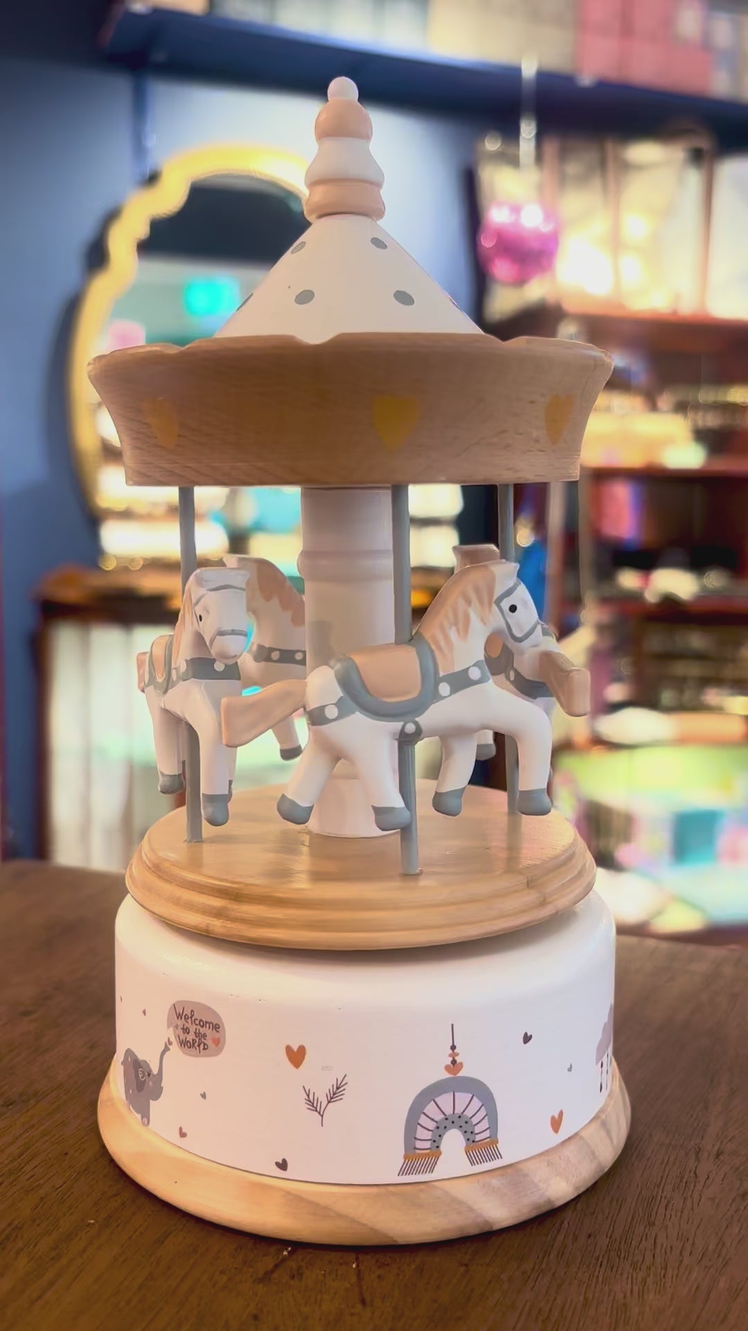 Load and play video in Gallery viewer, Musical Carousel - Welcome to the World
