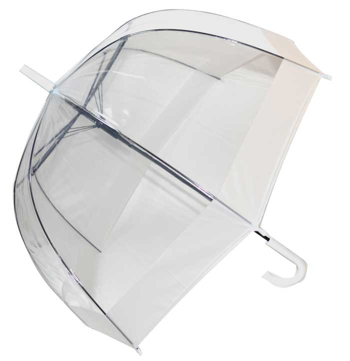 Load image into Gallery viewer, Clear Dome Wedding Umbrella
