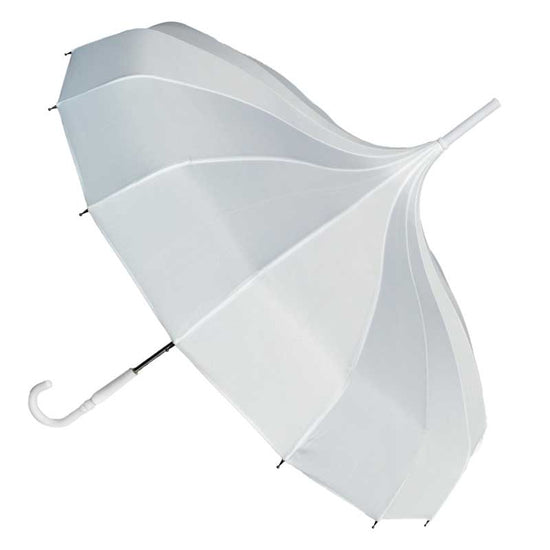 Load image into Gallery viewer, White Pagoda Wedding Umbrella

