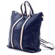 Veneto Navy Leather Backpack